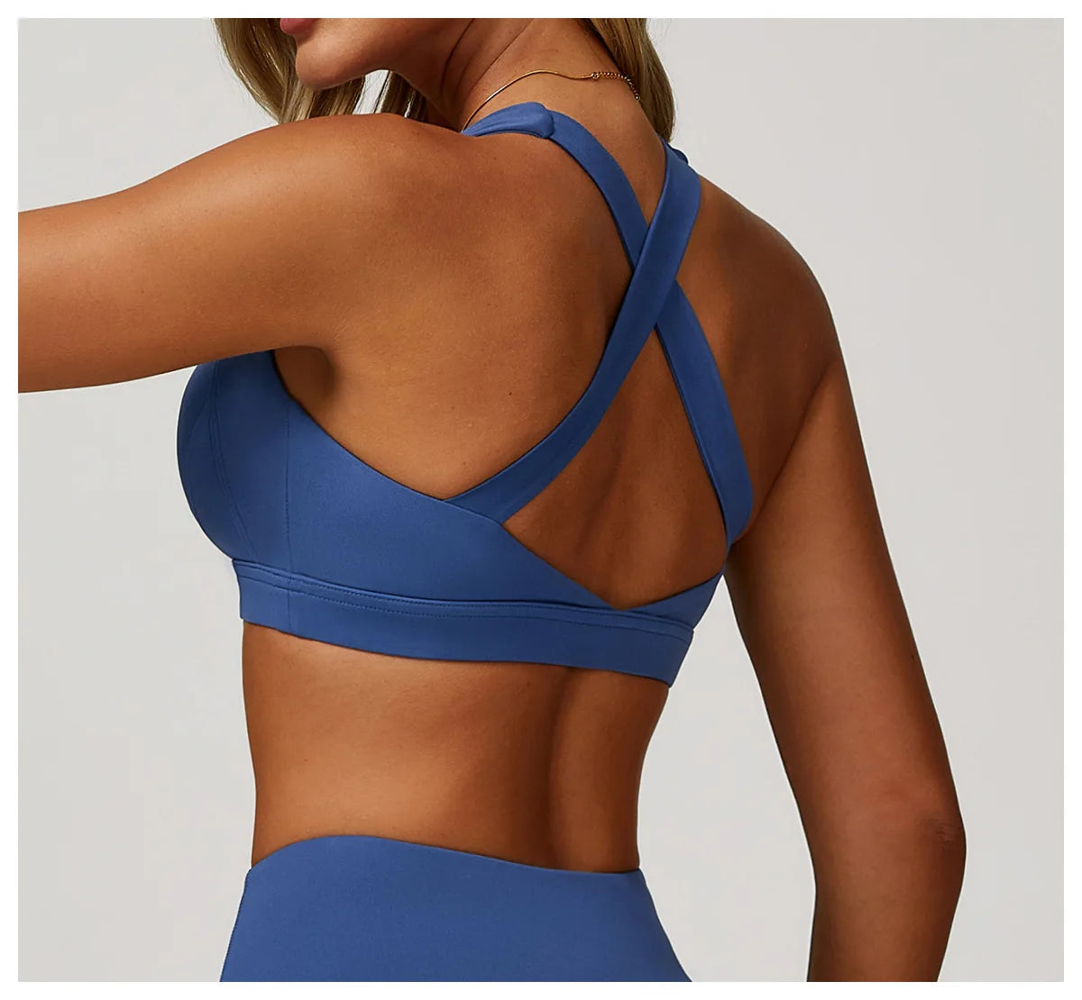 Women's Yoga Bra Sexy Sports Bra Push Up Fitness Cross Strap Shockproof Breathable Gym Top Female Vest Running Sports Underwear
