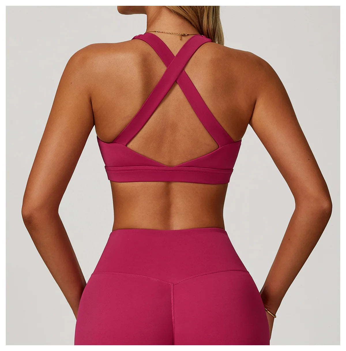 Women's Yoga Bra Sexy Sports Bra Push Up Fitness Cross Strap Shockproof Breathable Gym Top Female Vest Running Sports Underwear