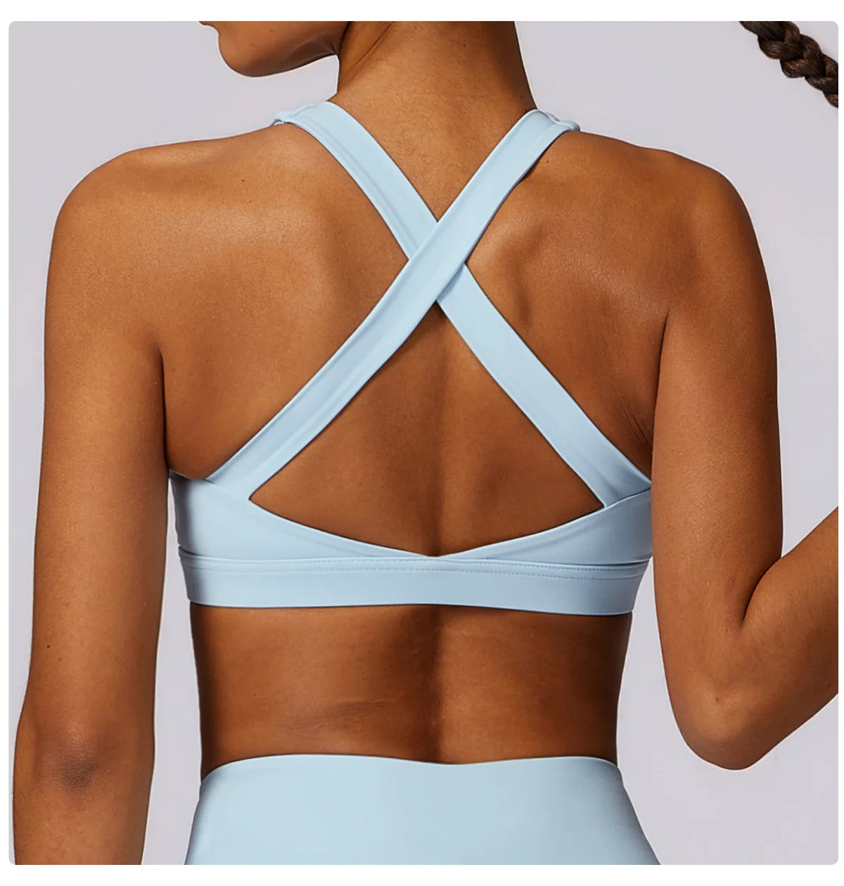 Women's Yoga Bra Sexy Sports Bra Push Up Fitness Cross Strap Shockproof Breathable Gym Top Female Vest Running Sports Underwear