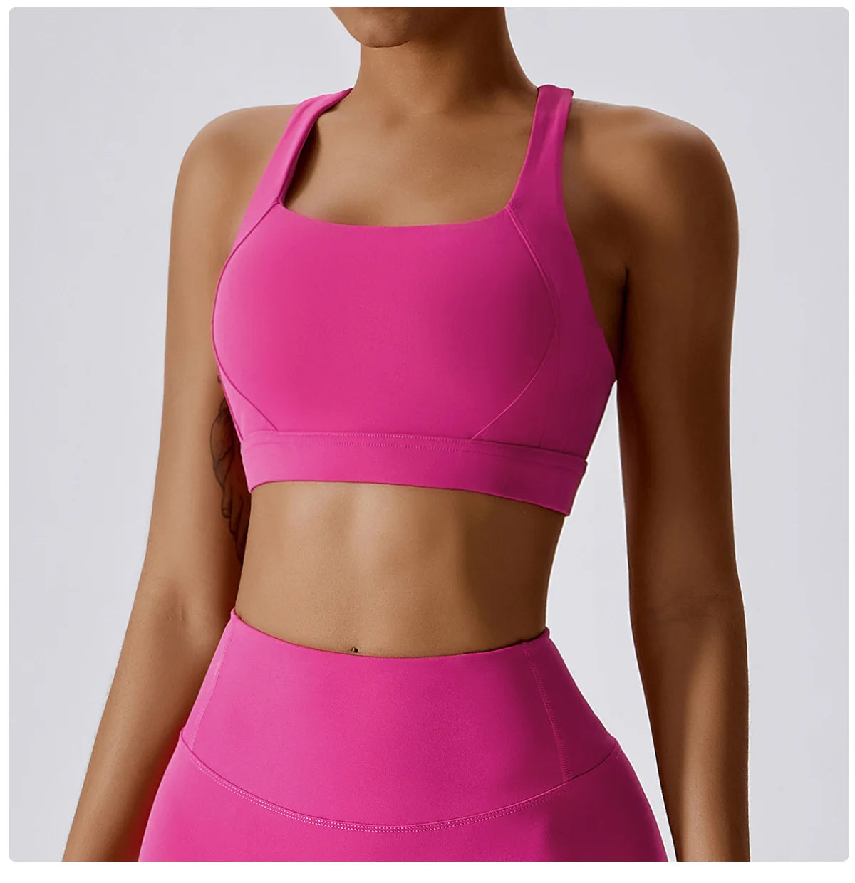 Women's Yoga Bra Sexy Sports Bra Push Up Fitness Cross Strap Shockproof Breathable Gym Top Female Vest Running Sports Underwear