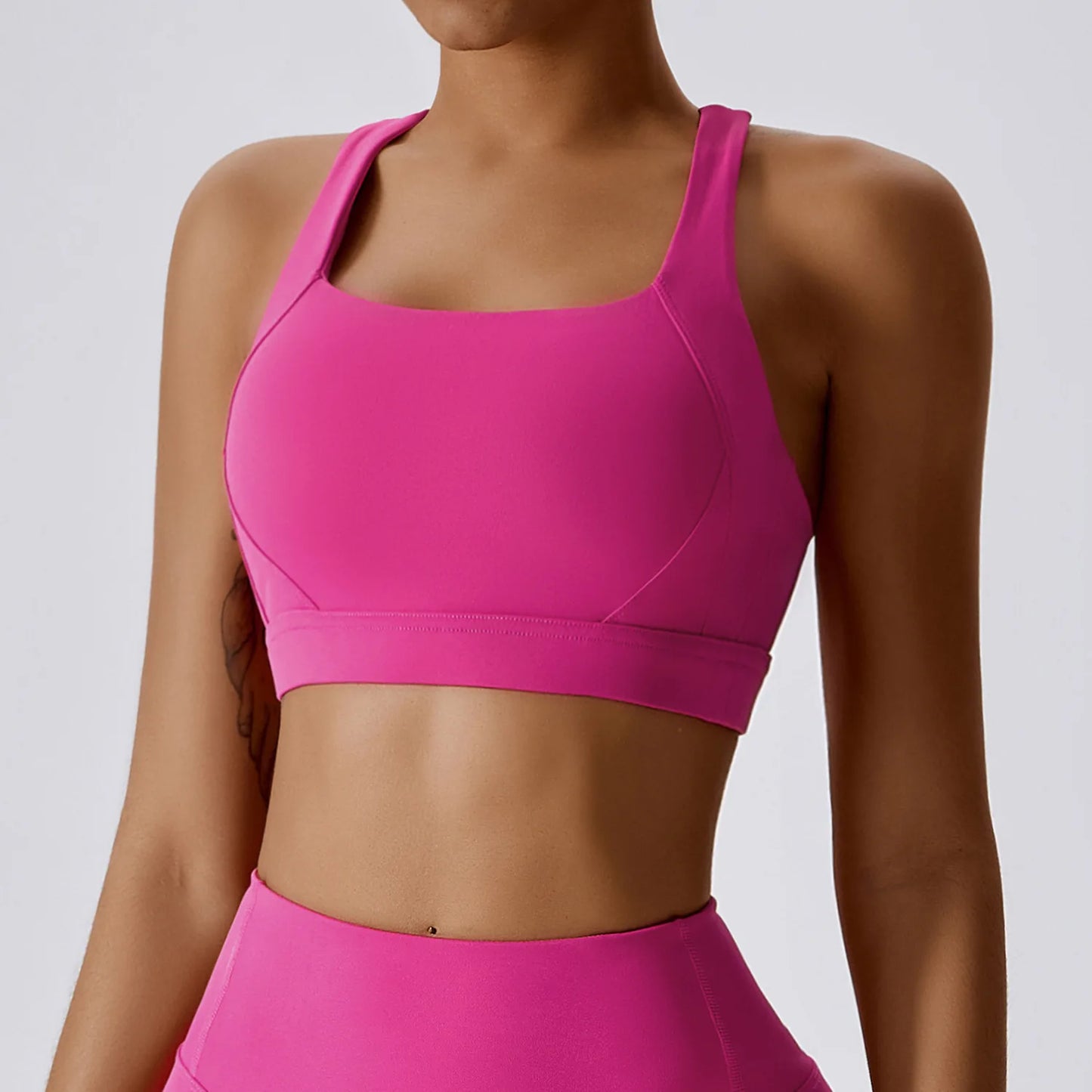 Women's Yoga Bra Sexy Sports Bra Push Up Fitness Cross Strap Shockproof Breathable Gym Top Female Vest Running Sports Underwear