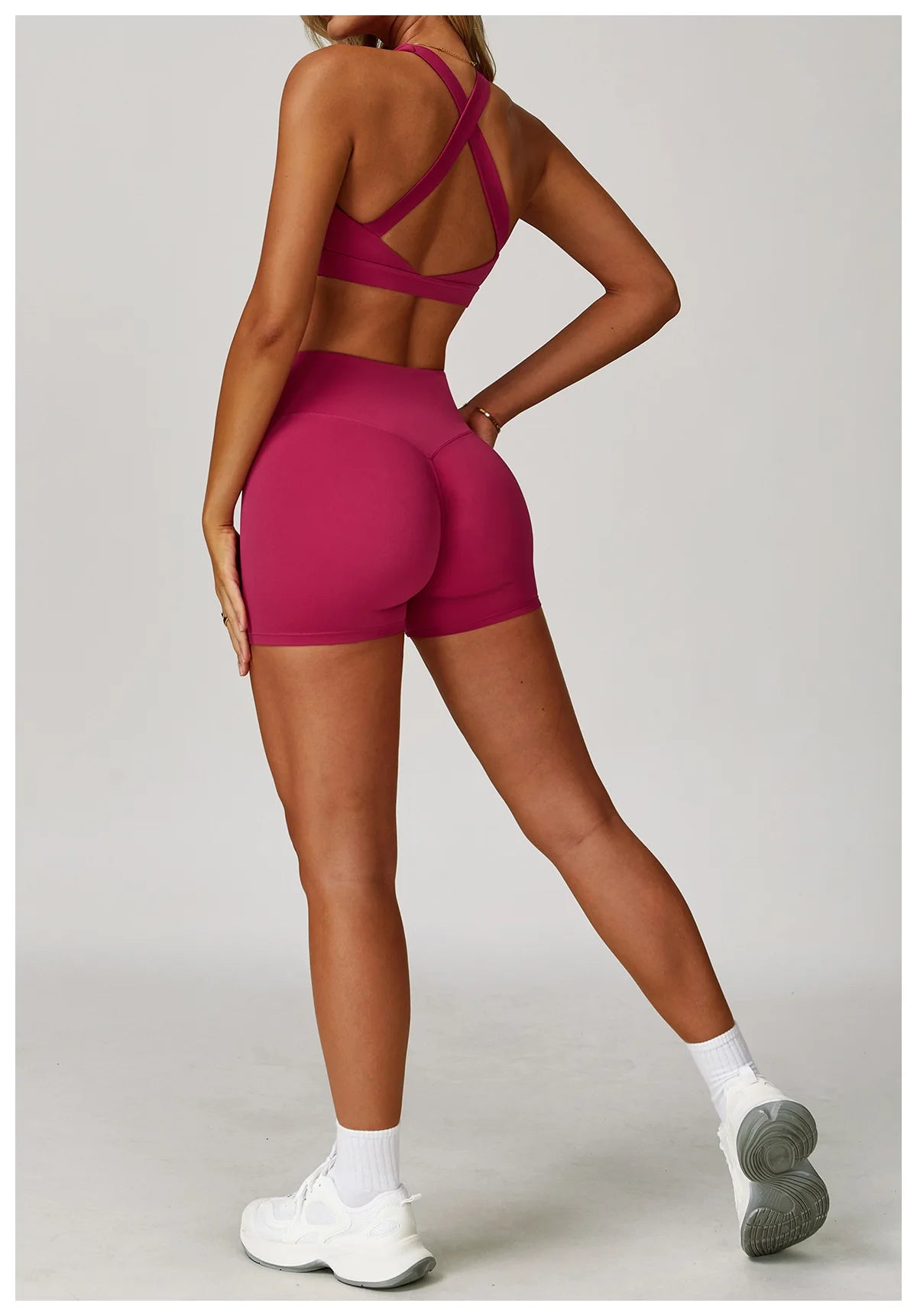 Women's Yoga Bra Sexy Sports Bra Push Up Fitness Cross Strap Shockproof Breathable Gym Top Female Vest Running Sports Underwear
