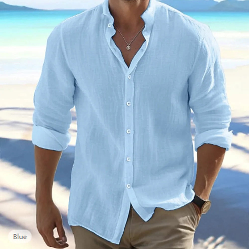 Camicia di lino, cotone.
