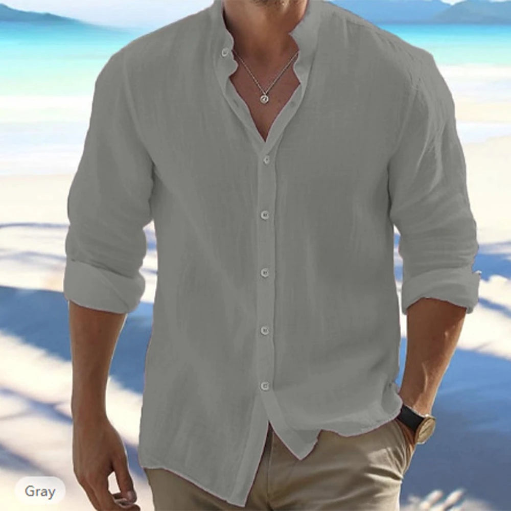 Camicia di lino, cotone.