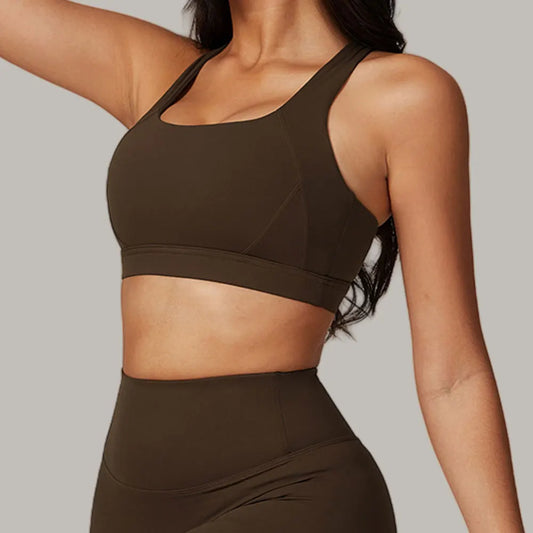 Women's Yoga Bra Sexy Sports Bra Push Up Fitness Cross Strap Shockproof Breathable Gym Top Female Vest Running Sports Underwear