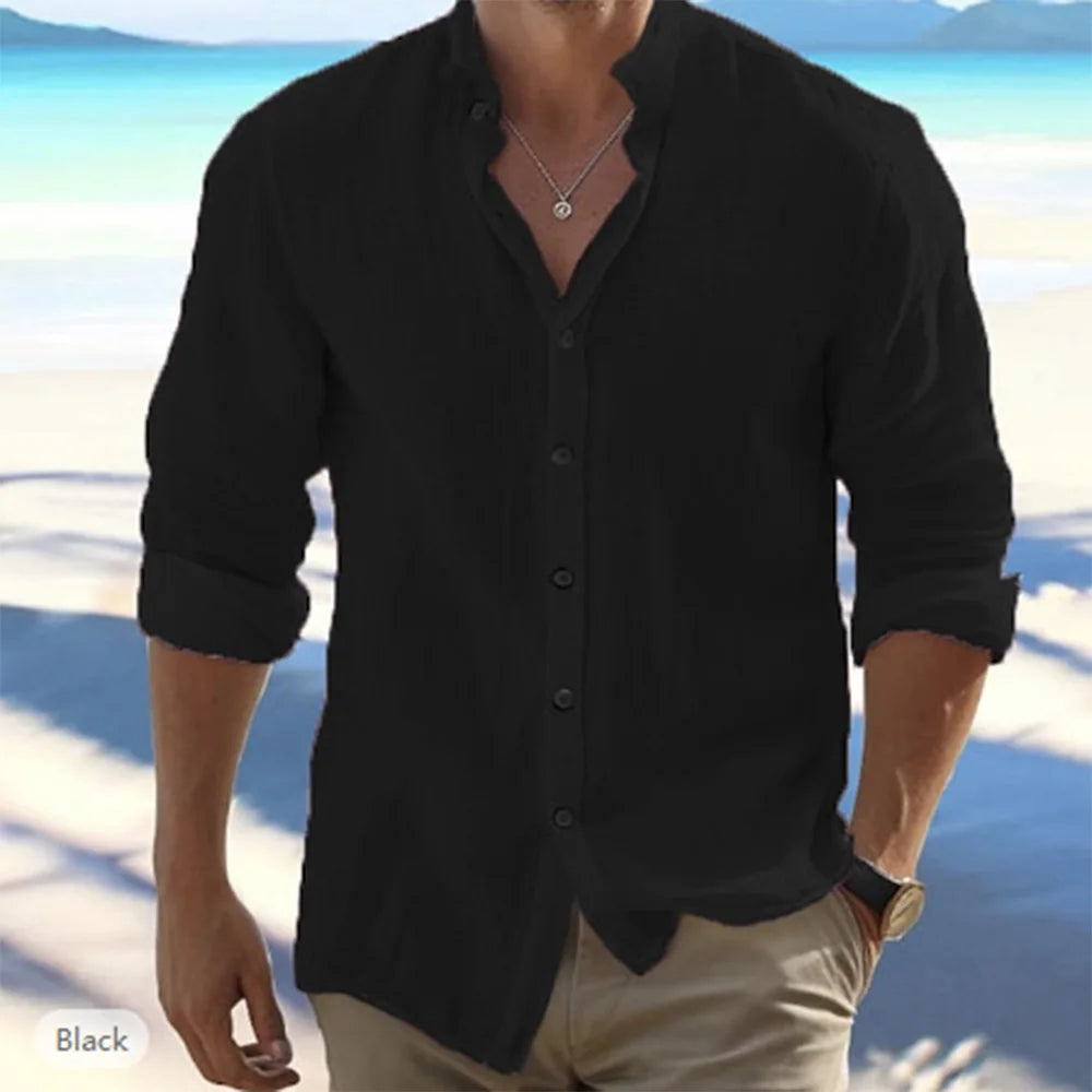 Camicia di lino, cotone.